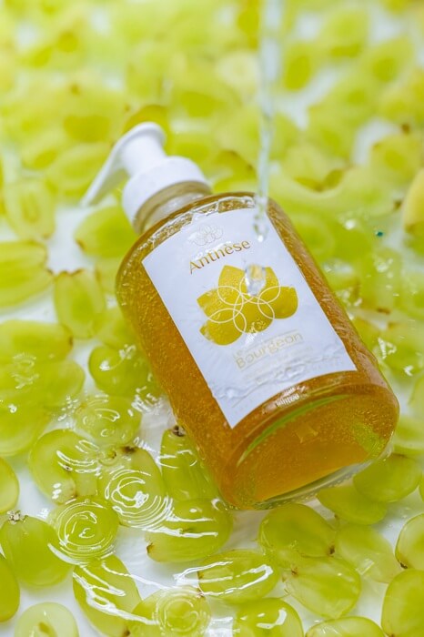 shampoing hydratant lit de raisin